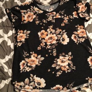 Floral knitted t